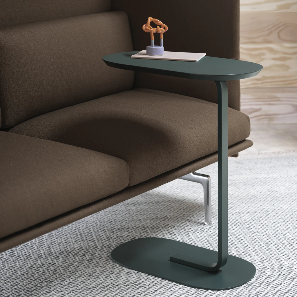 Muuto Relate Side Table Oak/Off-White H60.5cm - Image 8