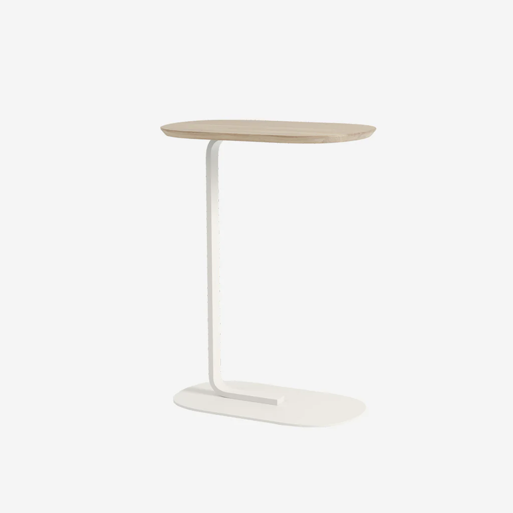 Muuto Relate Side Table Oak/Off-White H73.5cm