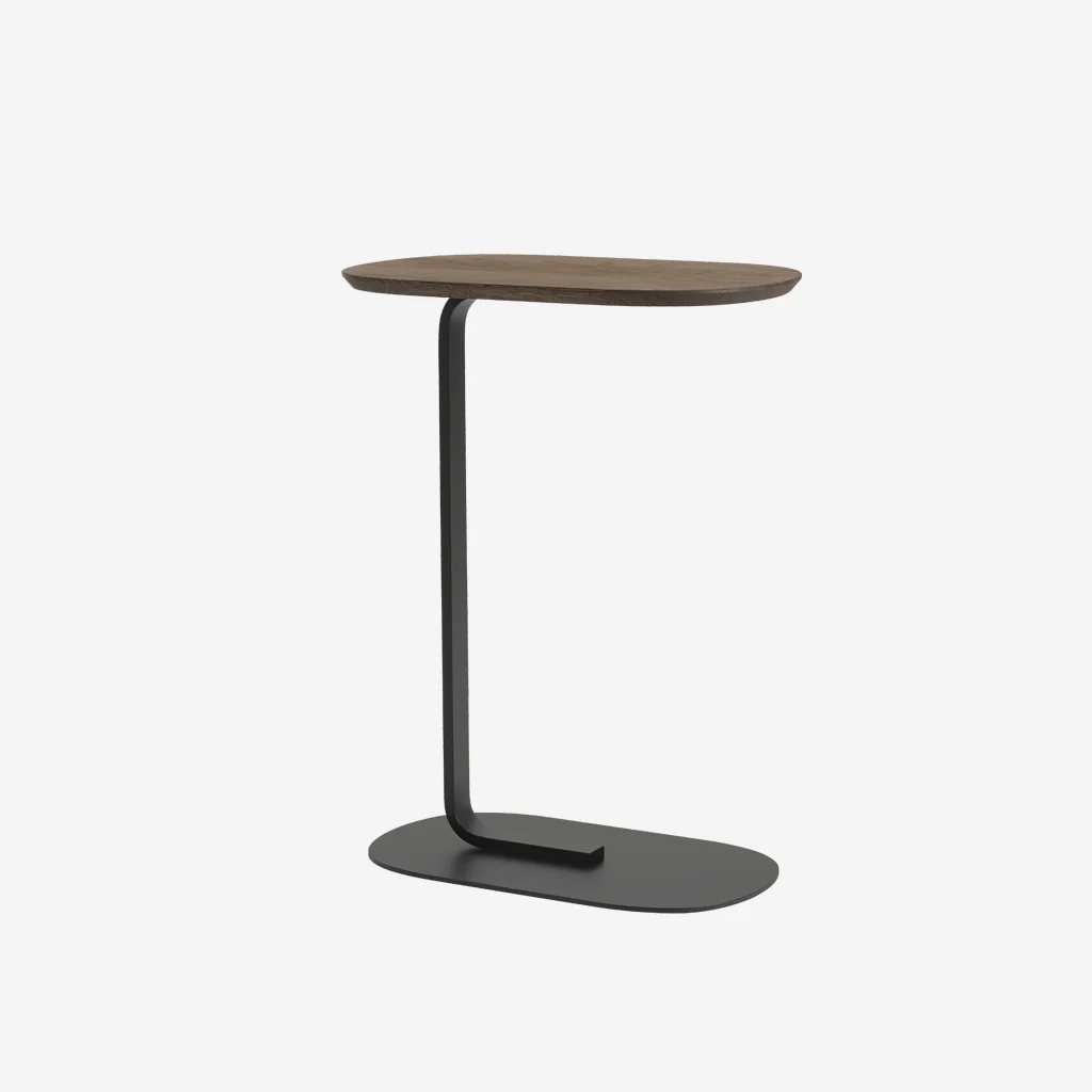 Muuto Relate Side Table Smoked Oak/Black H73.5cm