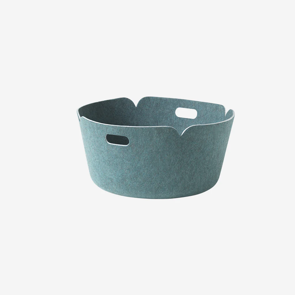 Muuto Restore Round Basket Aqua