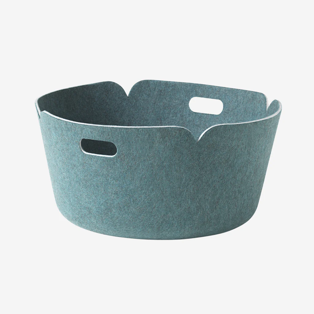 Muuto Restore Round Basket Aqua - Image 3