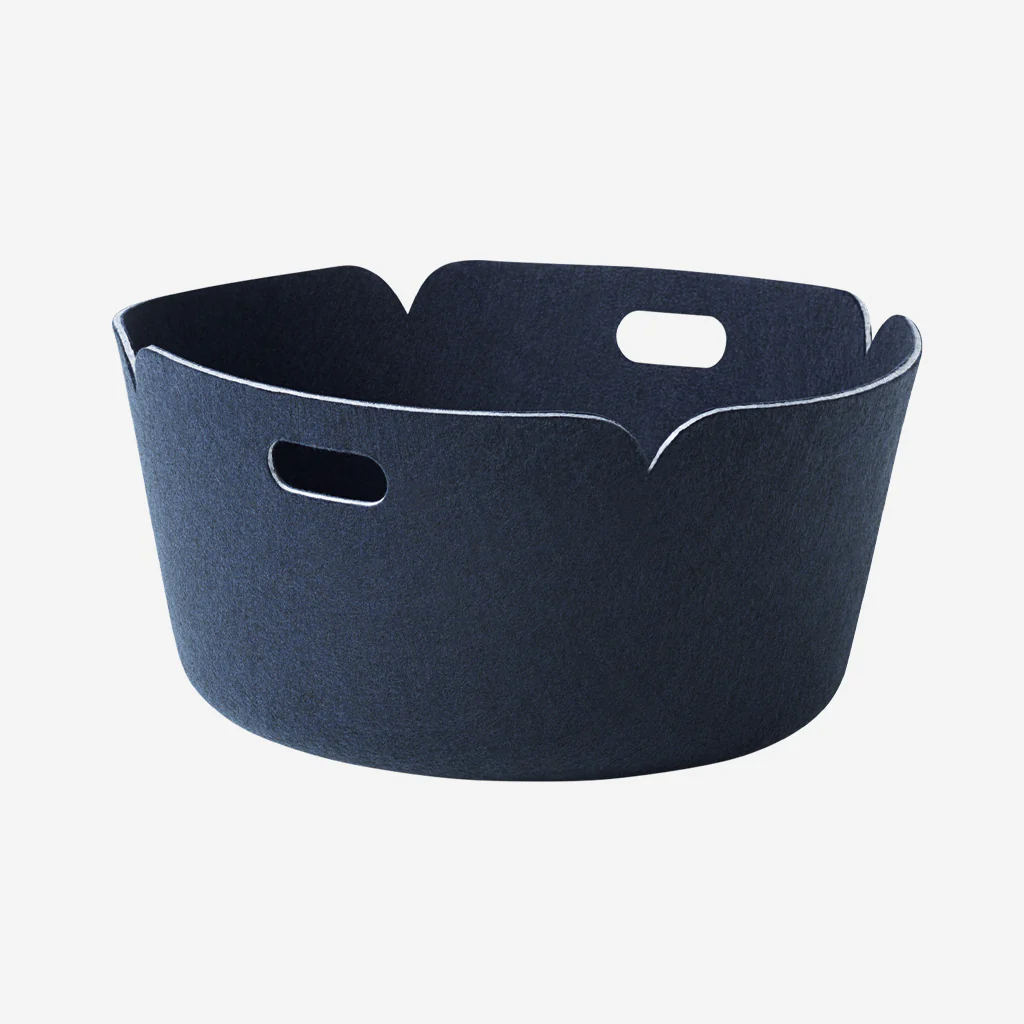 Muuto Restore Round Basket Midnight Blue - Image 4