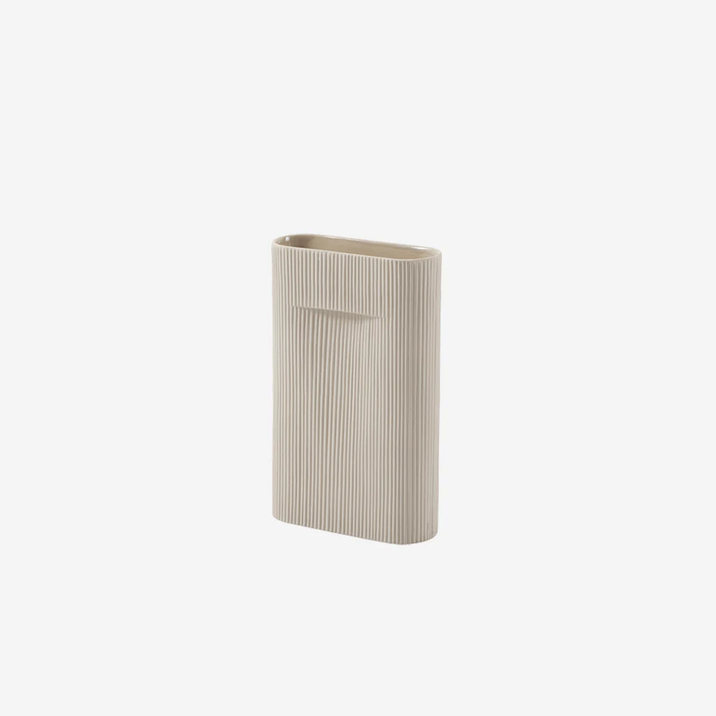 Muuto Ridge Vase Beige Medium