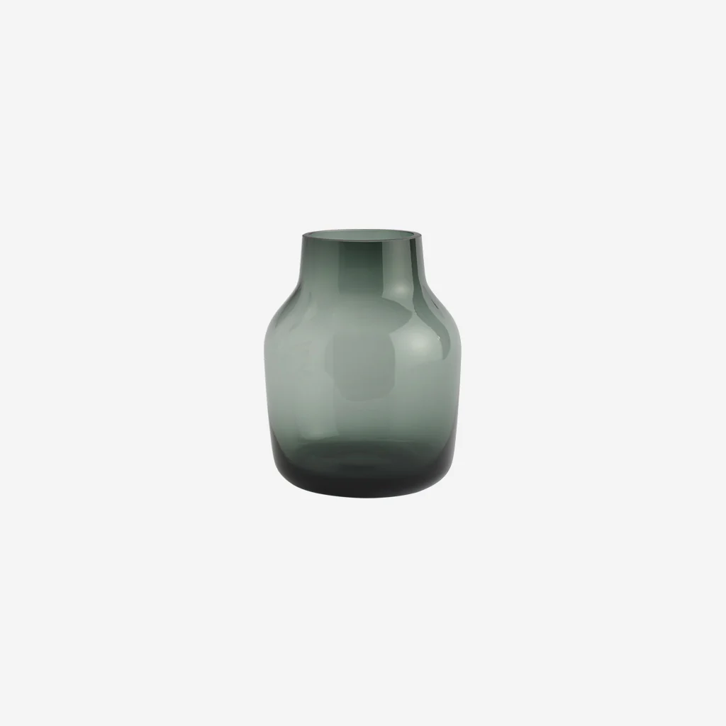 Muuto Silent Vase Dark Green 15cm