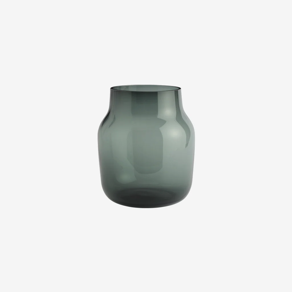 Muuto Silent Vase Dark Green 20cm