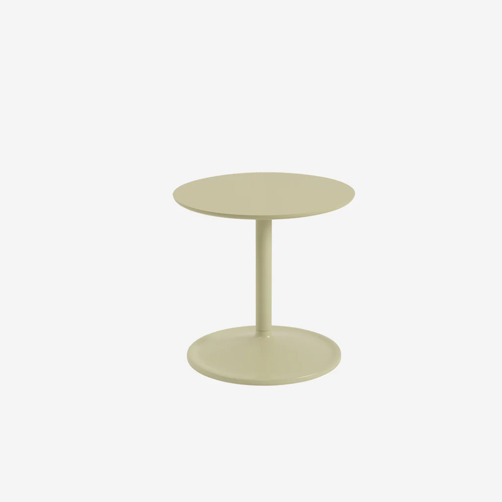 Muuto Soft Side Table Beige Green H40 x Ø41