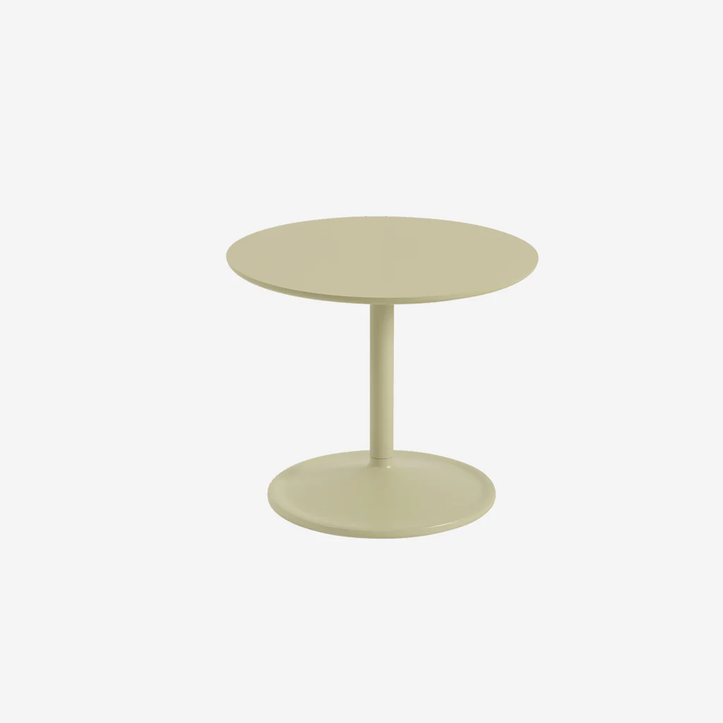 Muuto Soft Side Table Beige Green H40 x Ø48