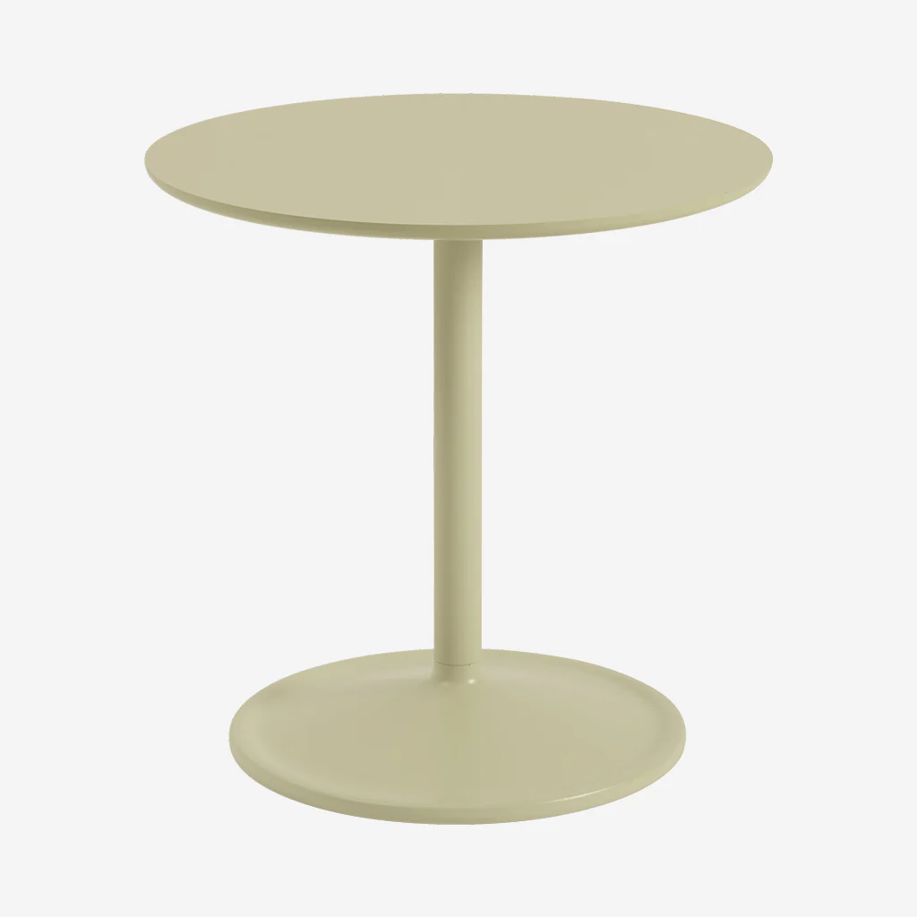 Muuto Soft Side Table Beige Green H48 x Ø48 - Image 8