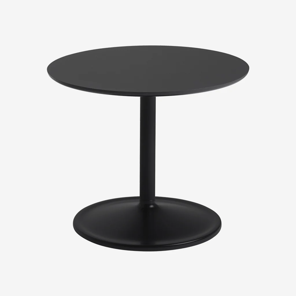 Muuto Soft Side Table Black H40 x Ø48 - Image 9