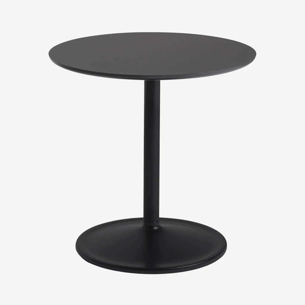 Muuto Soft Side Table Black H48 x Ø48 - Image 9