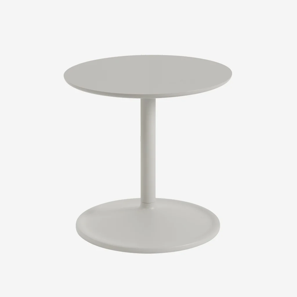 Muuto Soft Side Table Grey H40 x Ø41 - Image 9