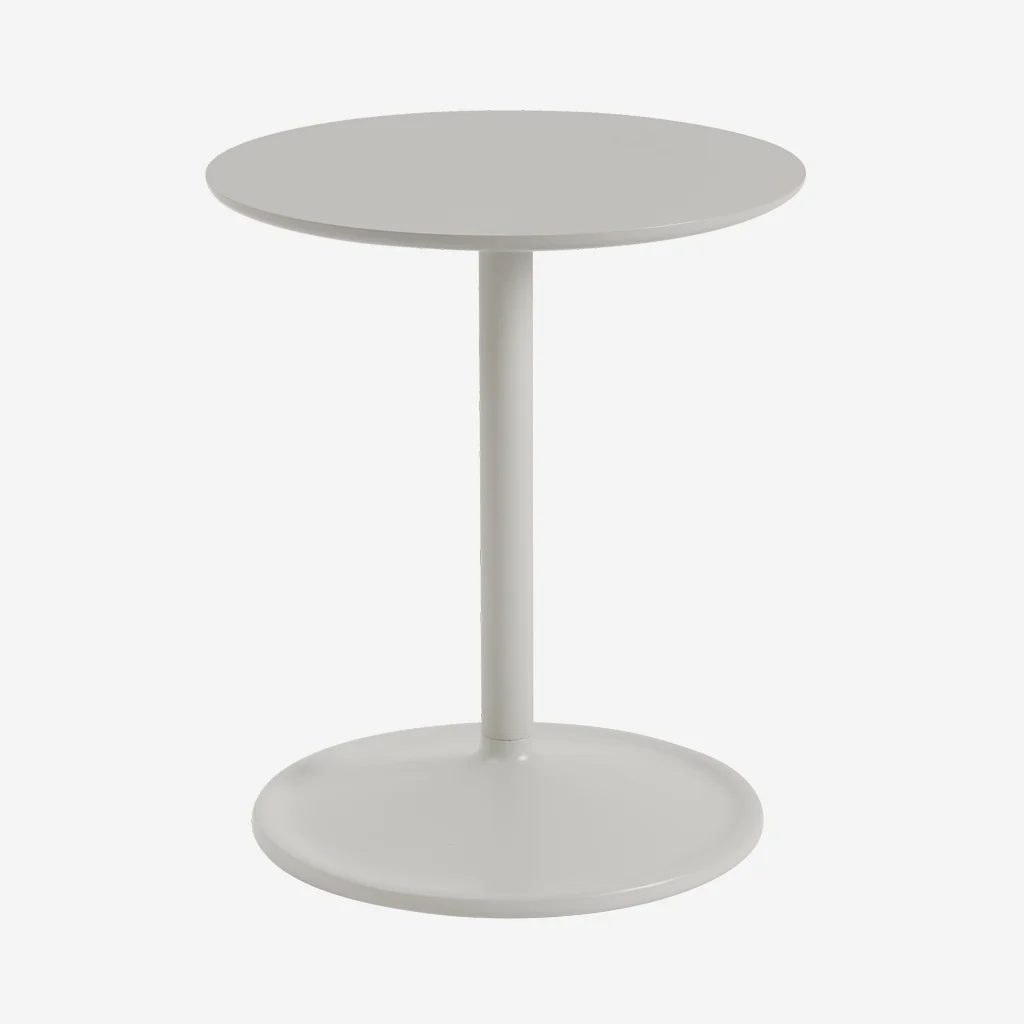 Muuto Soft Side Table Grey H48 x Ø41 - Image 9