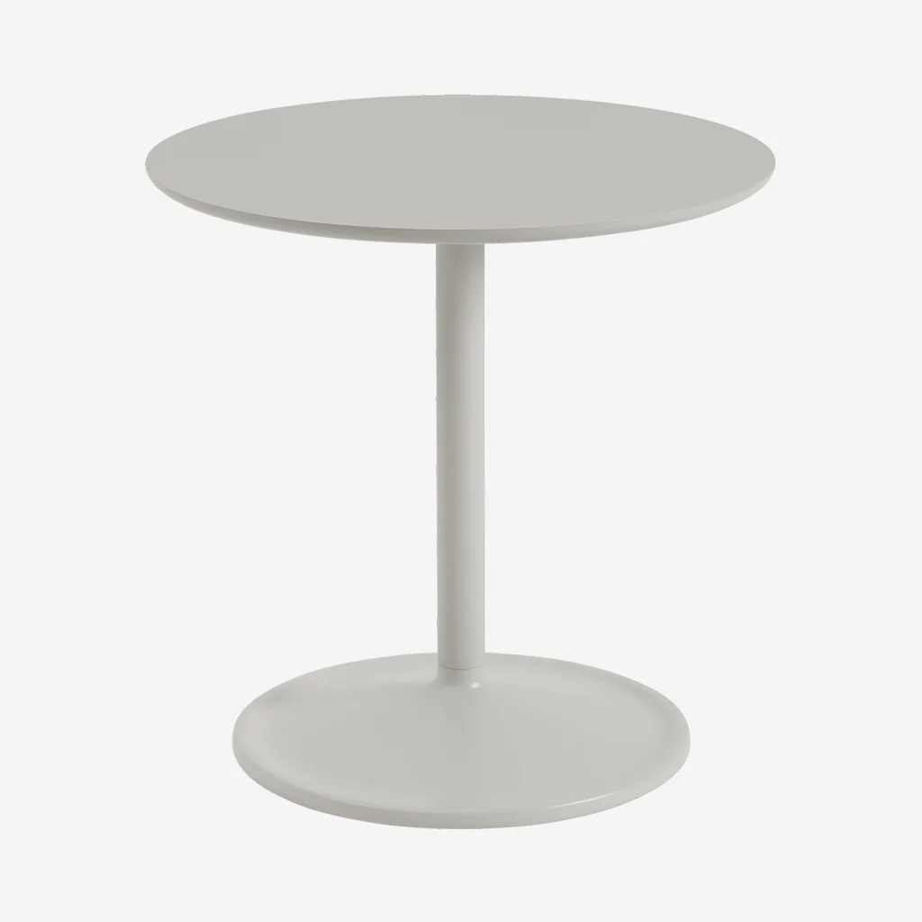 Muuto Soft Side Table Grey H48 x Ø48 - Image 9