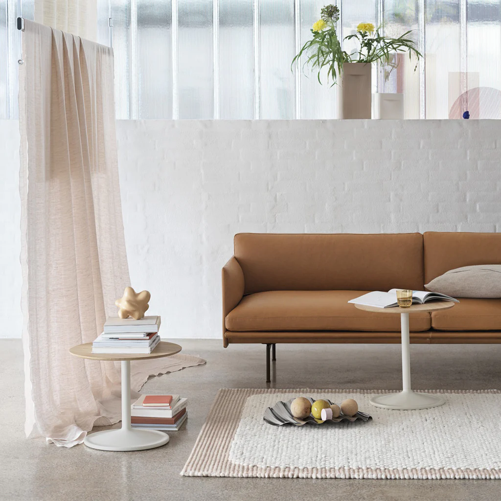 Muuto Soft Side Table White H40 x Ø41 - Image 2