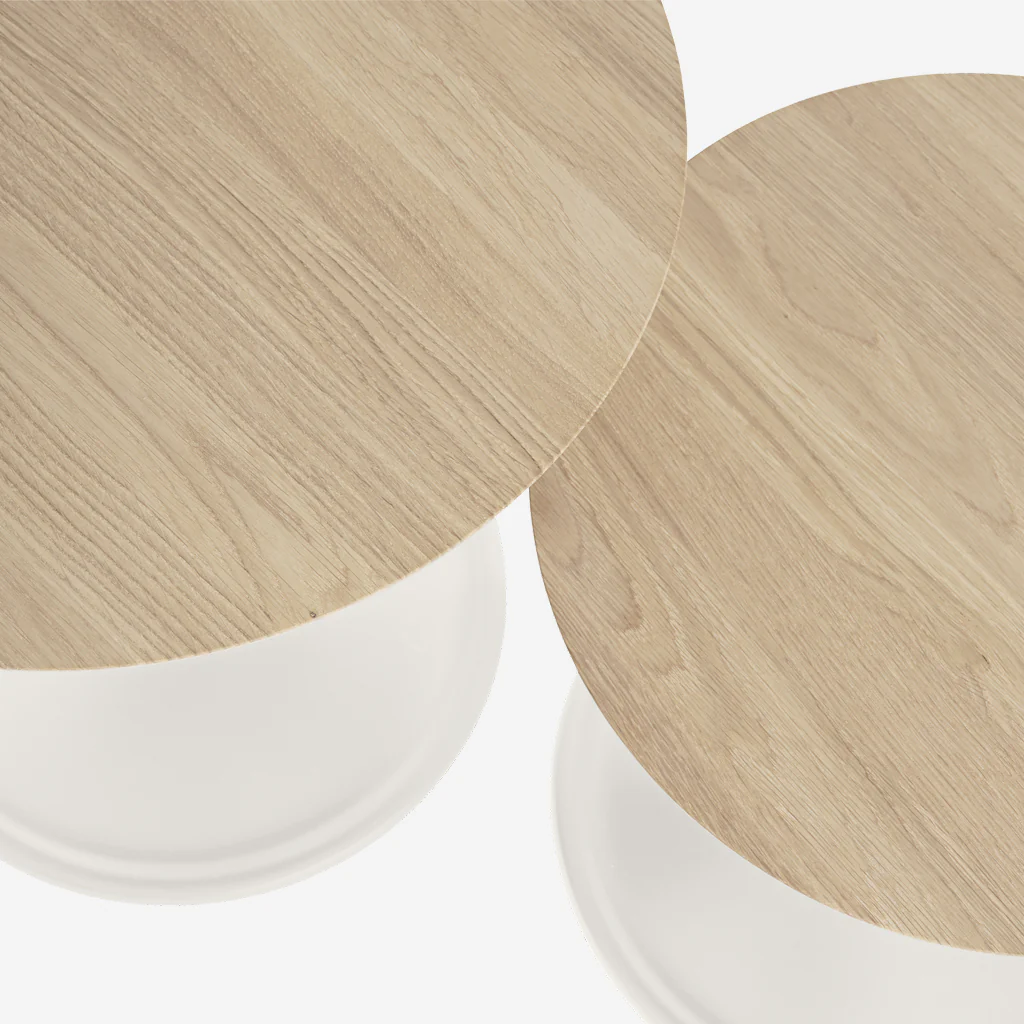 Muuto Soft Side Table White H40 x Ø41 - Image 4