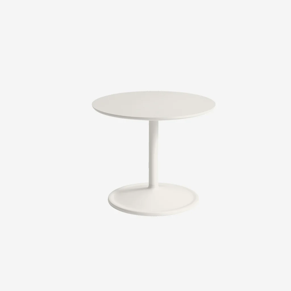 Muuto Soft Side Table White H40 x Ø48