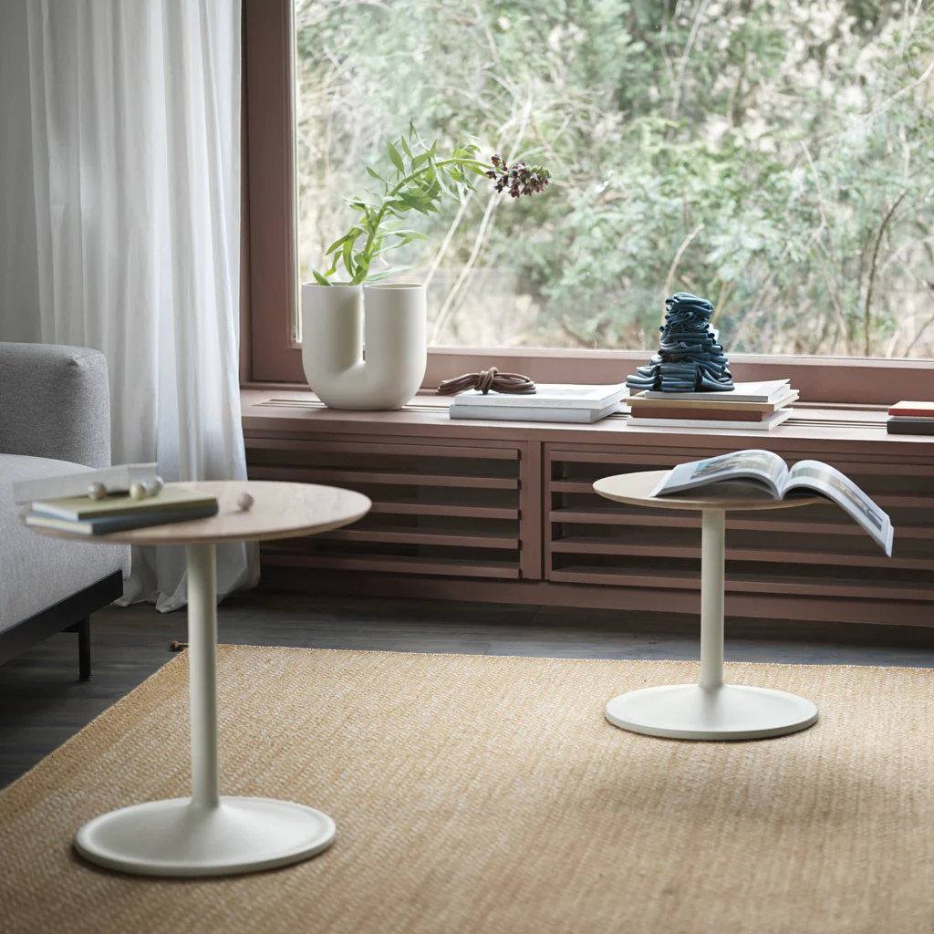 Muuto Soft Side Table White H48 x Ø41 - Image 4