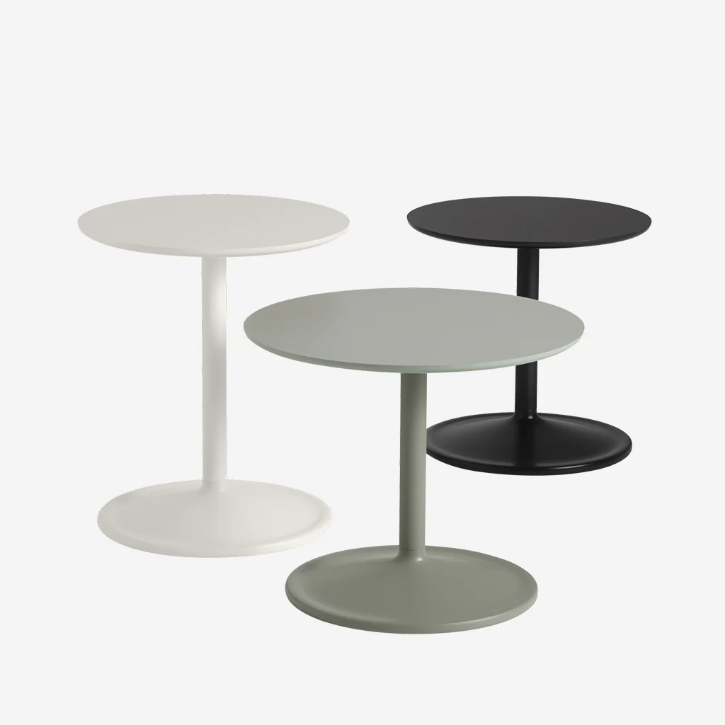 Muuto Soft Side Table White H48 x Ø41 - Image 7