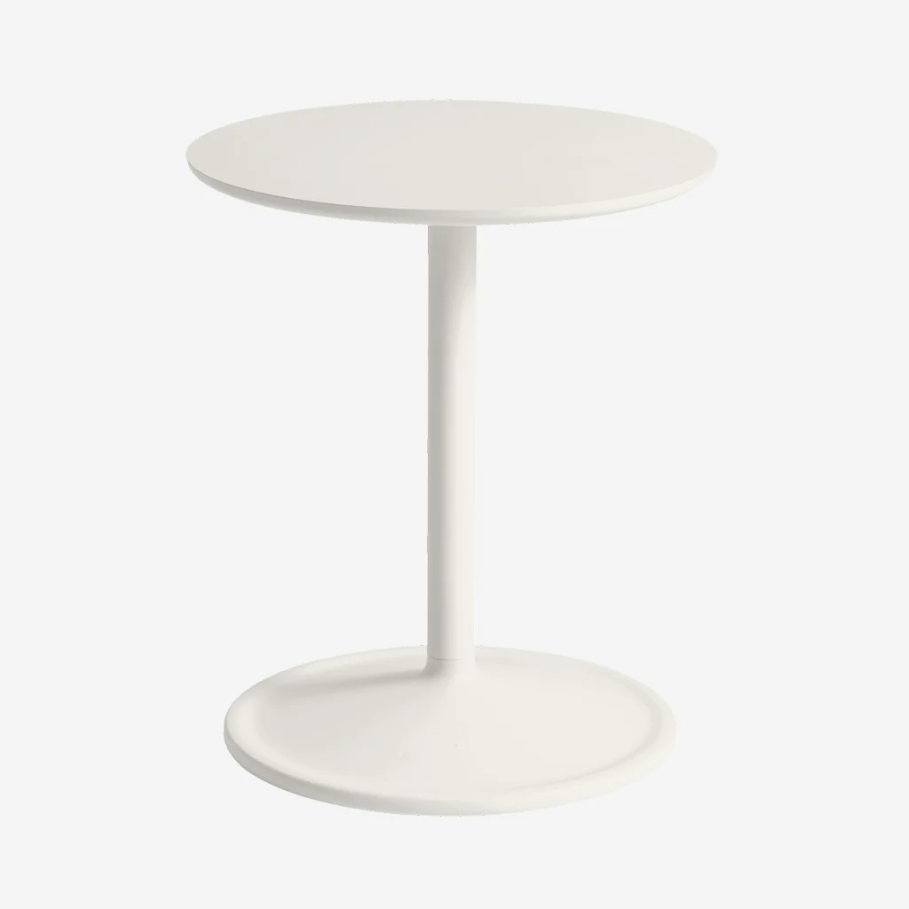 Muuto Soft Side Table White H48 x Ø41 - Image 8