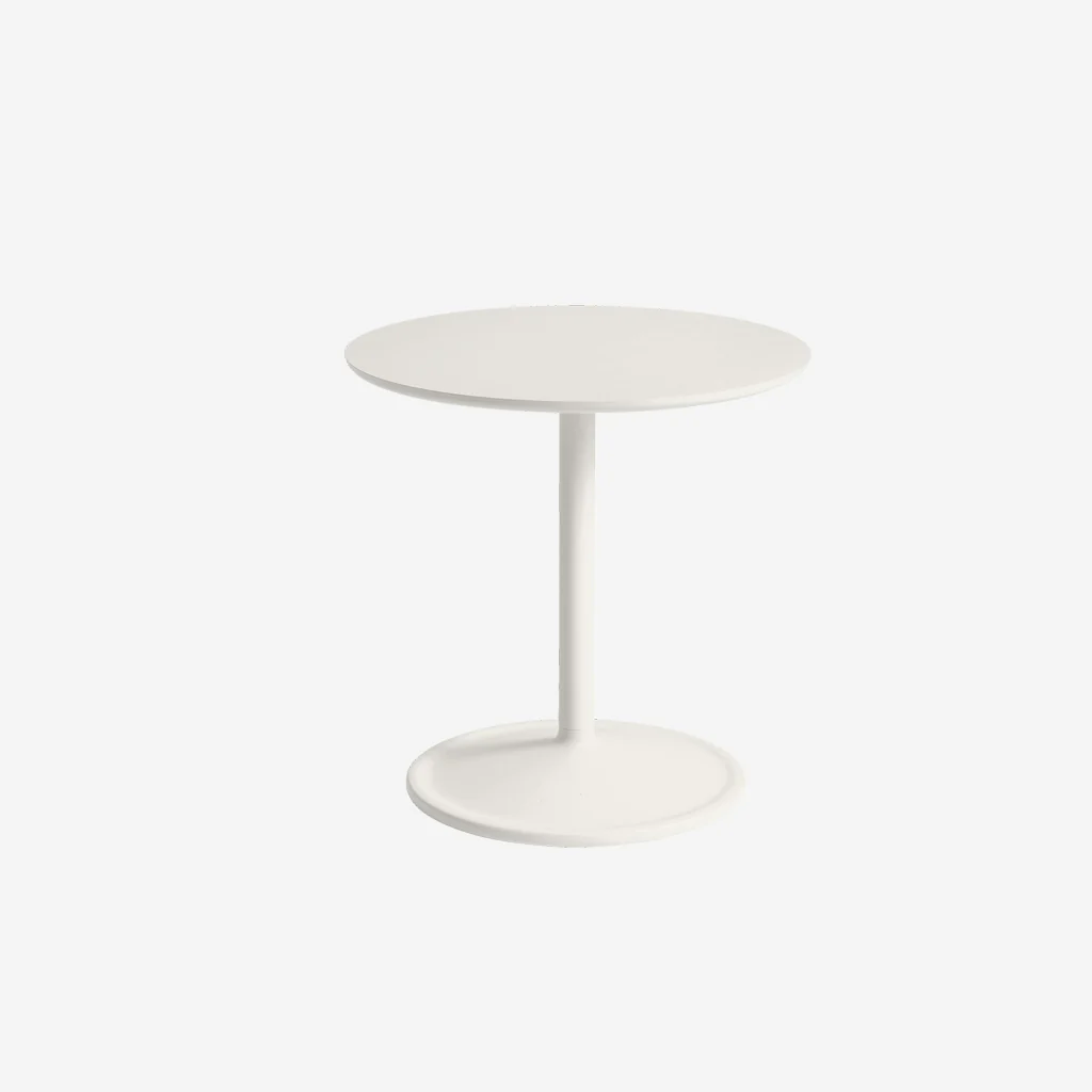 Muuto Soft Side Table White H48 x Ø48