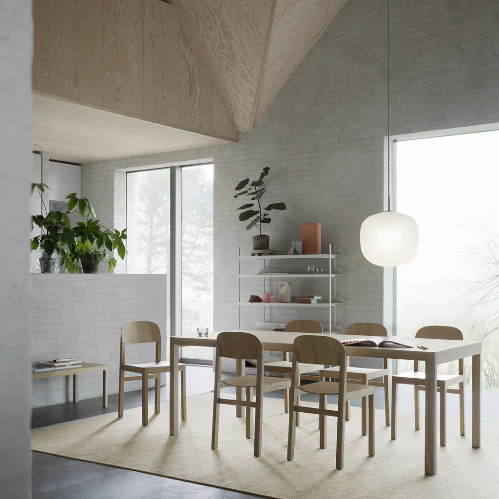 Muuto Workshop Table Warm Grey/Oak Short - Image 2