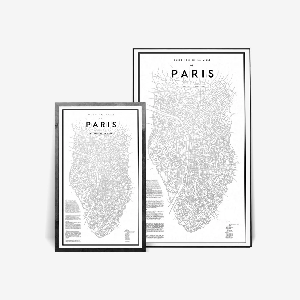 My Guide To 2015 Guide Map to Paris Print - Image 5
