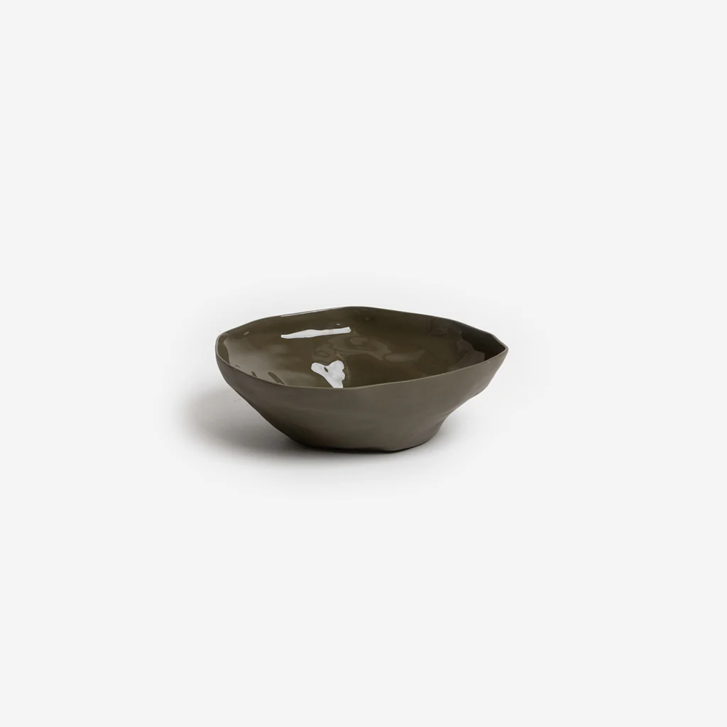 Ned Haan Serving Bowl Medium Olive