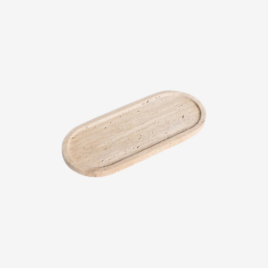 Ned Line Travertine Oval Tray - Image 5