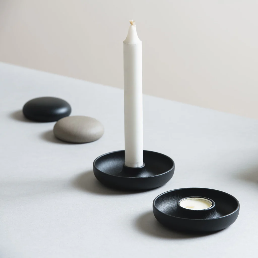 No.30 Candle Holder Black Zinc - Image 2