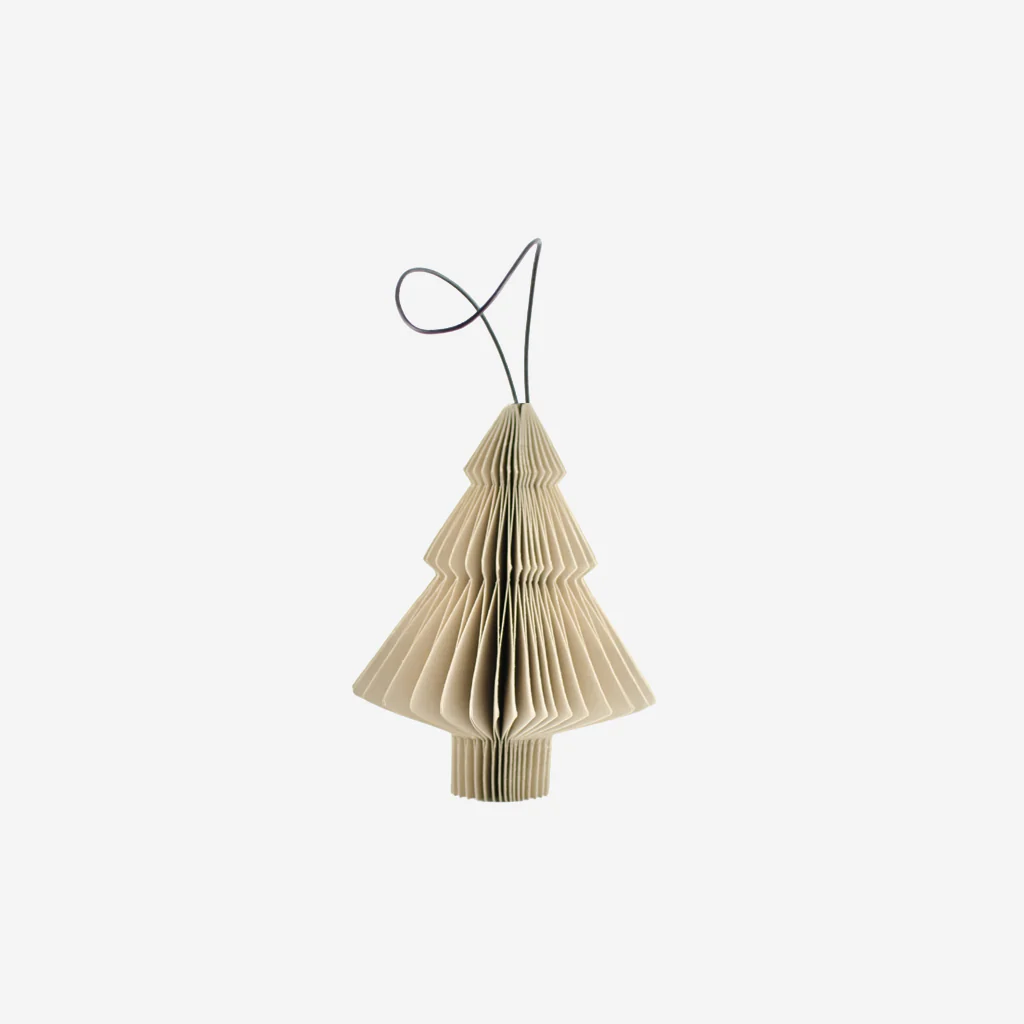 Nordic Rooms Paper Christmas Ornament Linen Tree