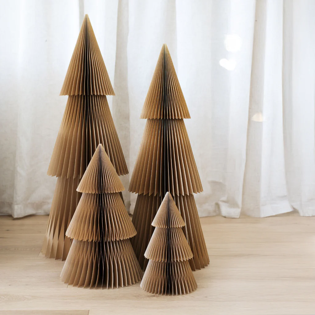 Nordic Rooms Paper Standing Deluxe Christmas Tree Flaxseed 95cm - Image 2