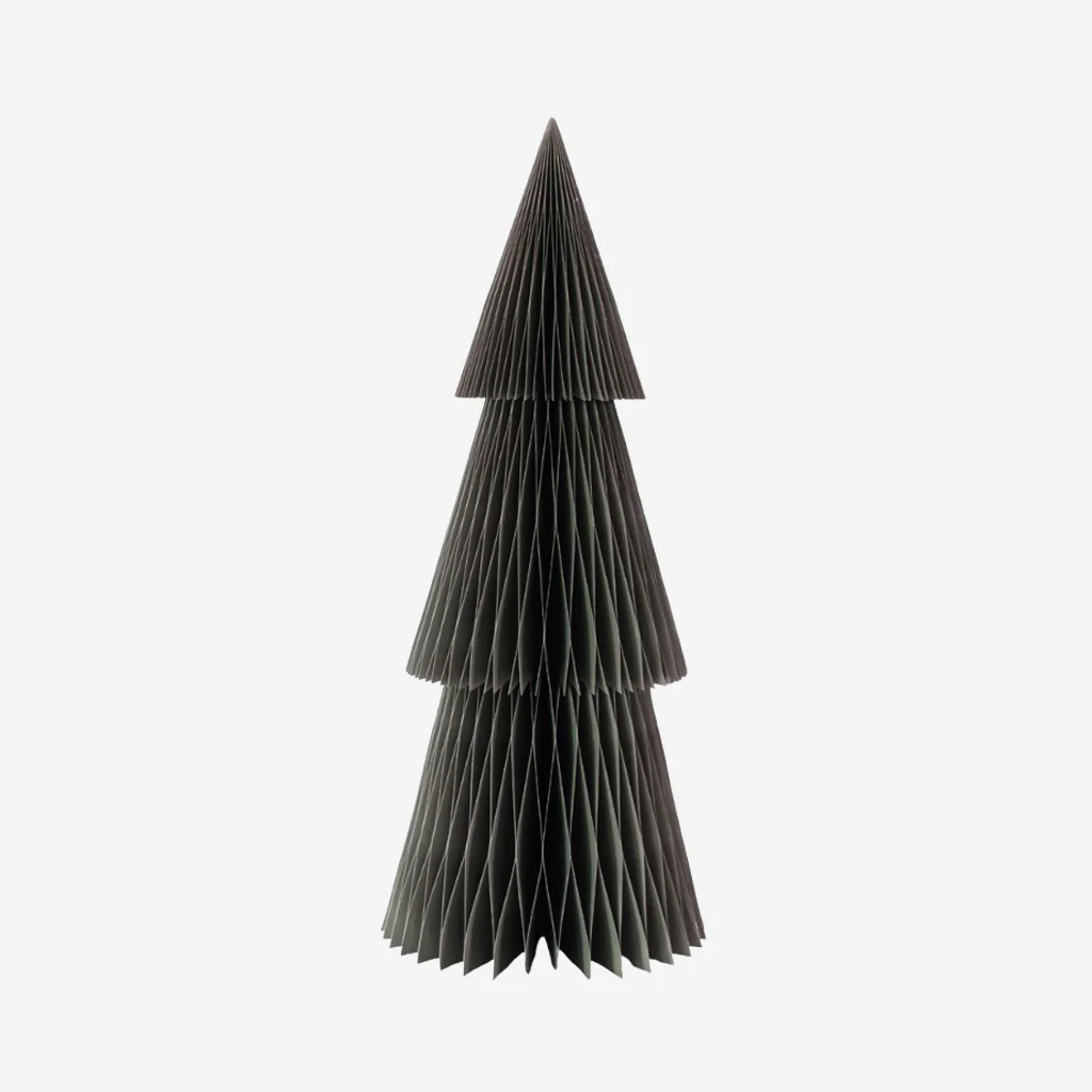 Nordic Rooms Paper Standing Deluxe Christmas Tree Olive Green Glitter 80cm - Image 5