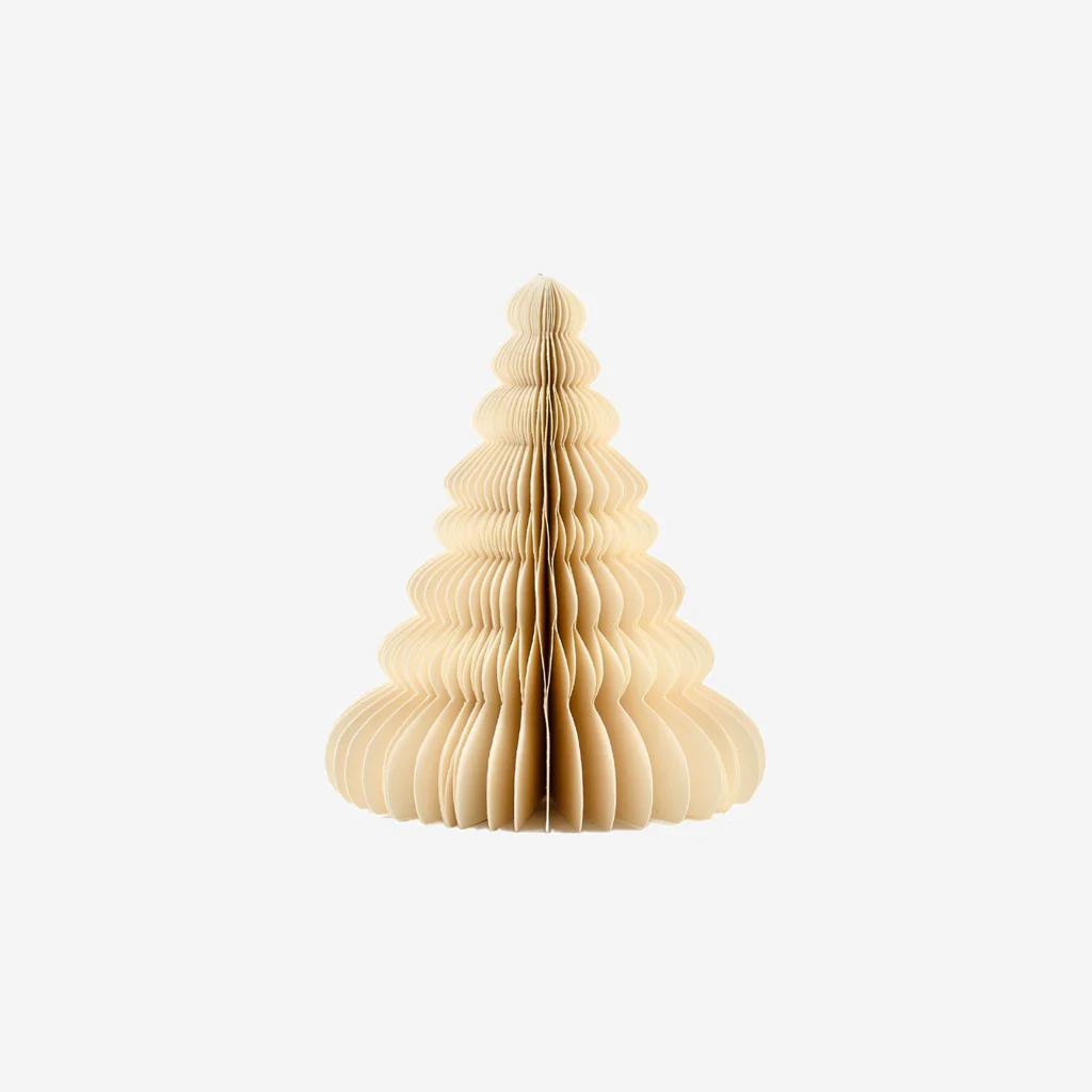 Nordic Rooms Standing Paper Christmas Tree White 15cm
