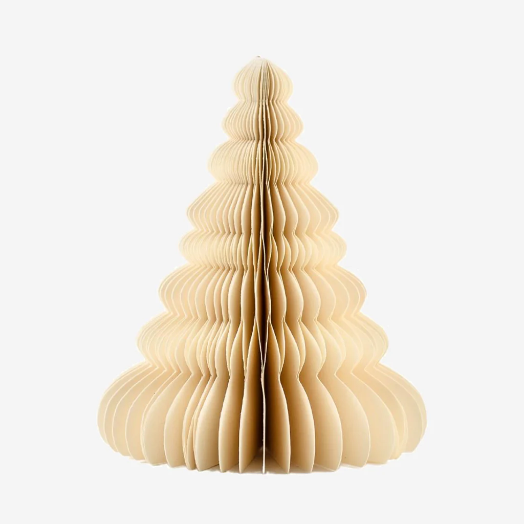 Nordic Rooms Standing Paper Christmas Tree White 24cm - Image 4