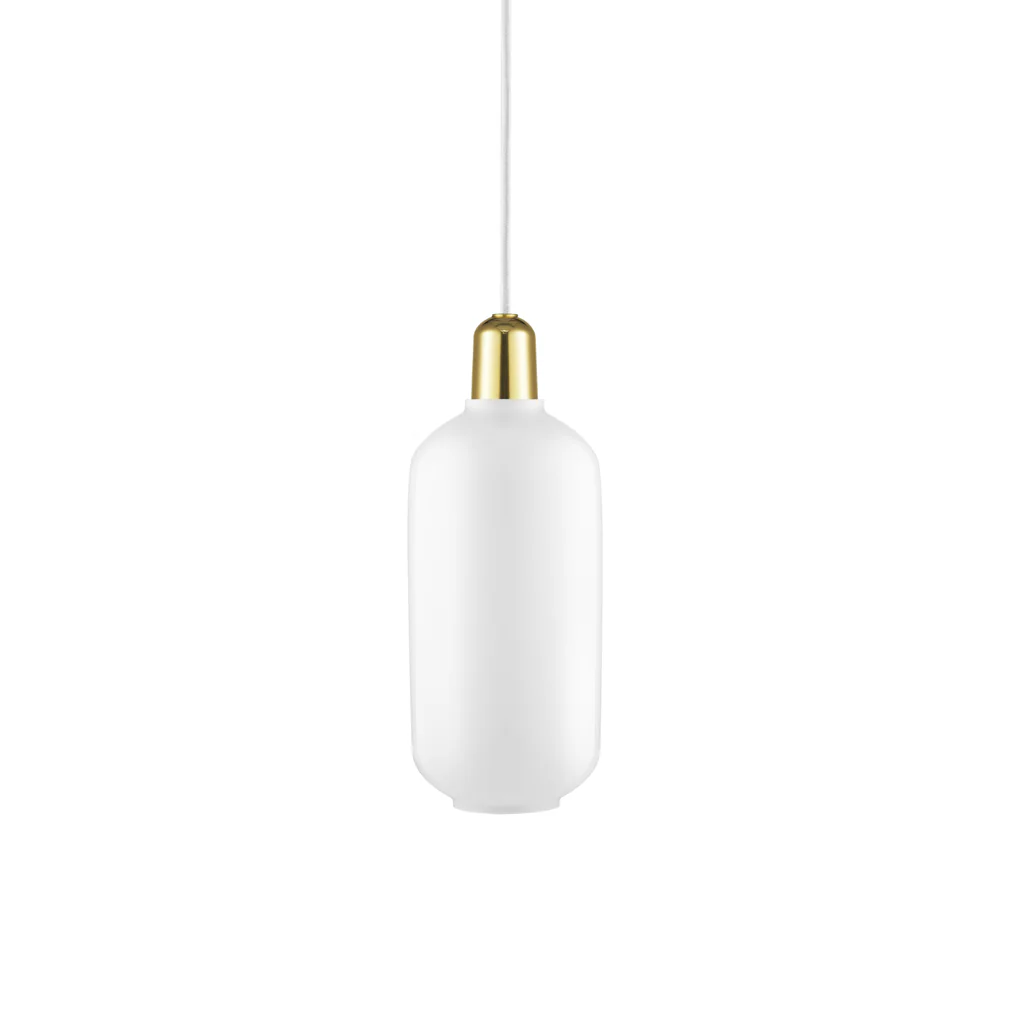 Normann Copenhagen Amp Pendant Large White/Brass - Image 3