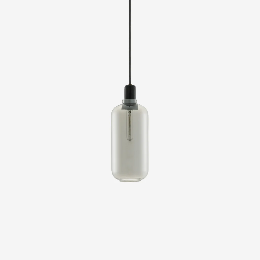 Normann Copenhagen Amp Pendant Large Smoke/Black