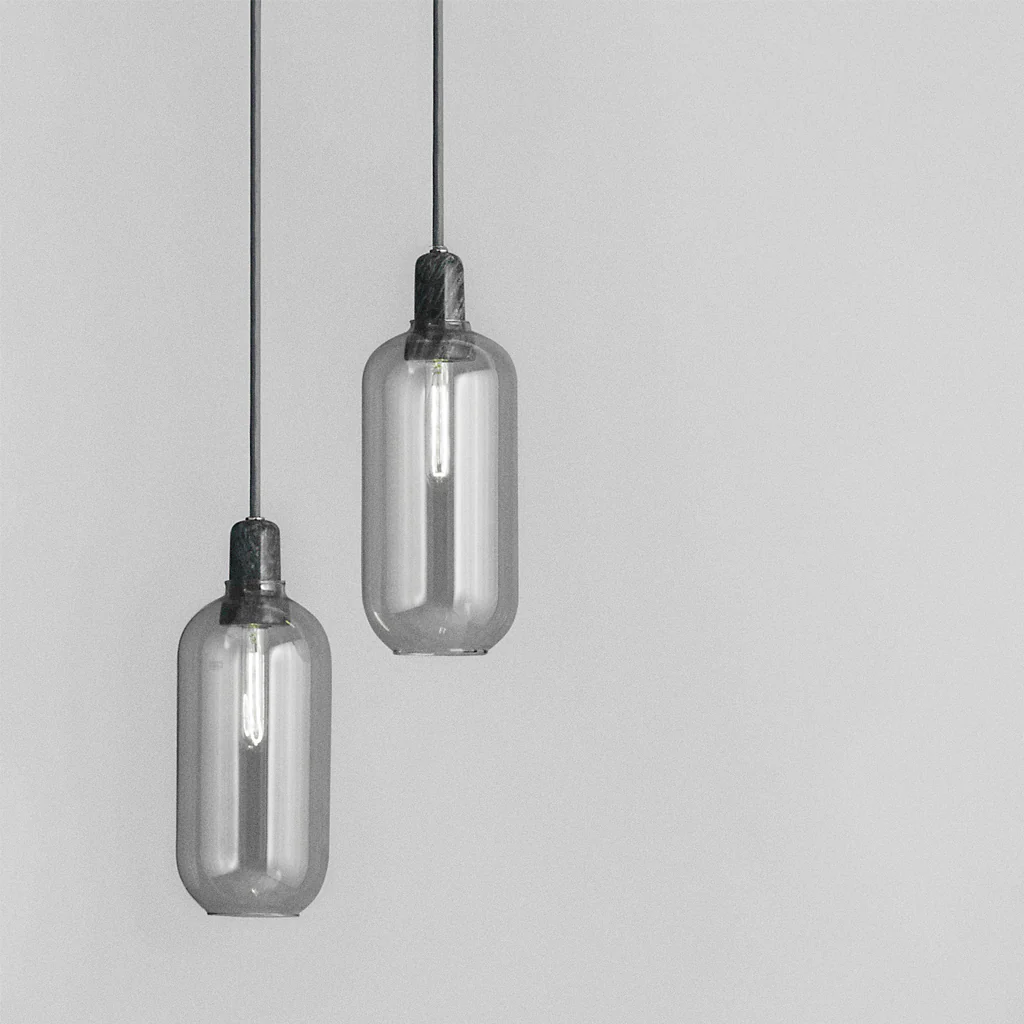 Normann Copenhagen Amp Pendant Large Smoke/Black - Image 2
