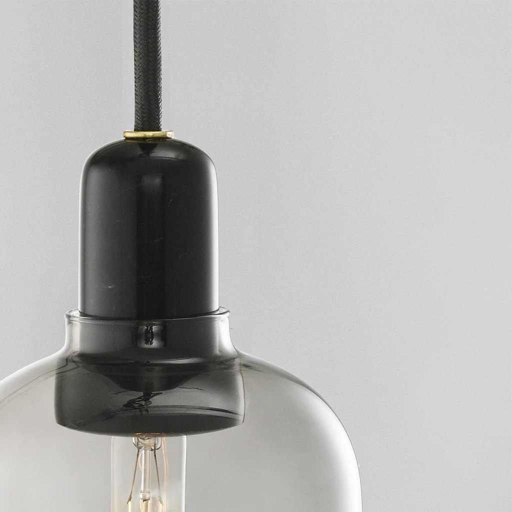 Normann Copenhagen Amp Pendant Large Smoke/Black - Image 4