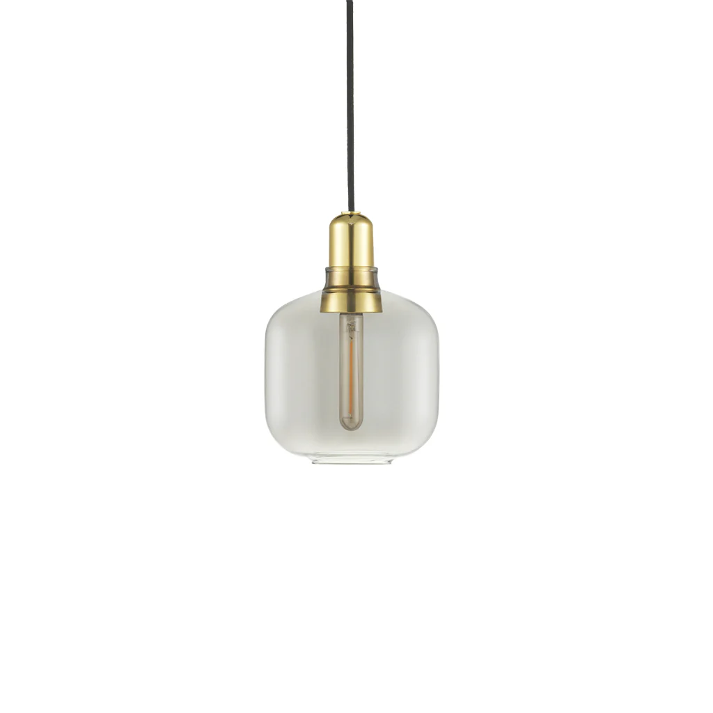 Normann Copenhagen Amp Pendant Small Smoke/Brass - Image 3