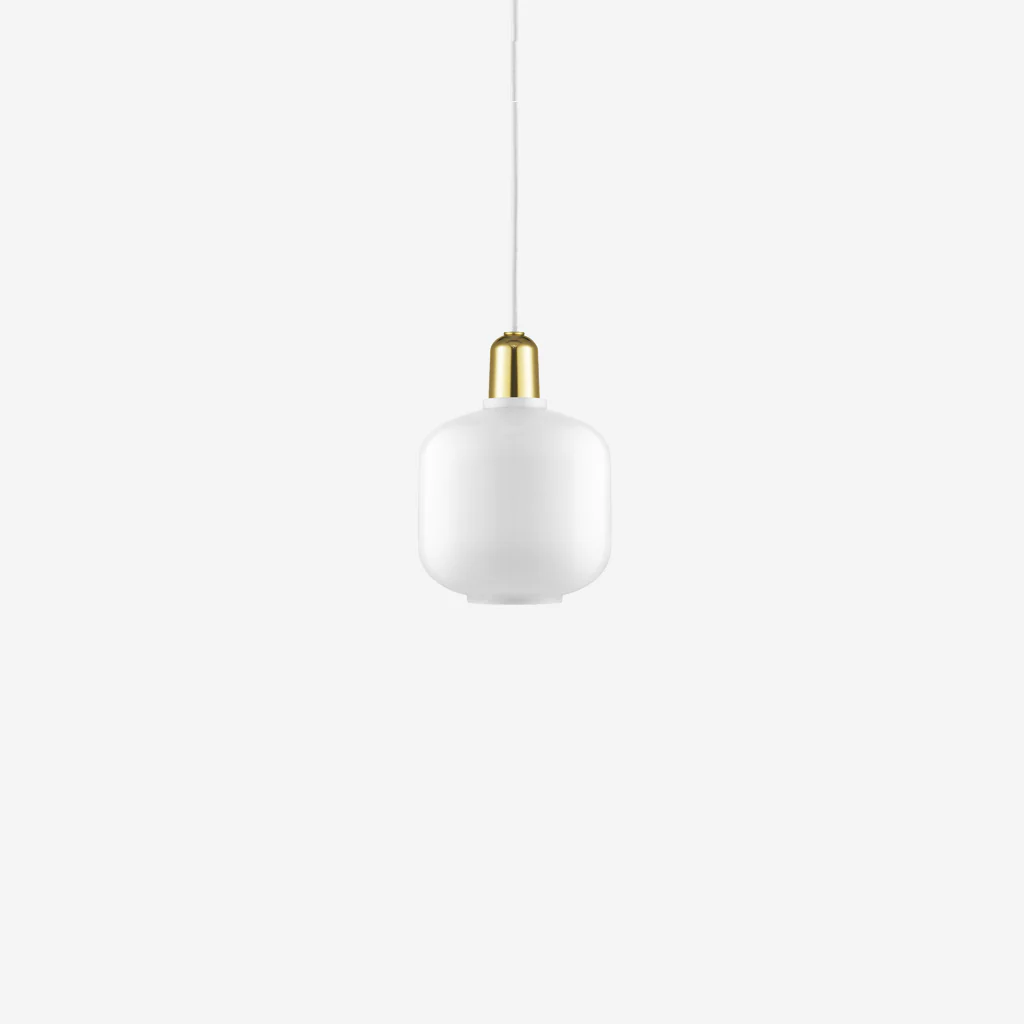 Normann Copenhagen Amp Pendant Small White/Brass
