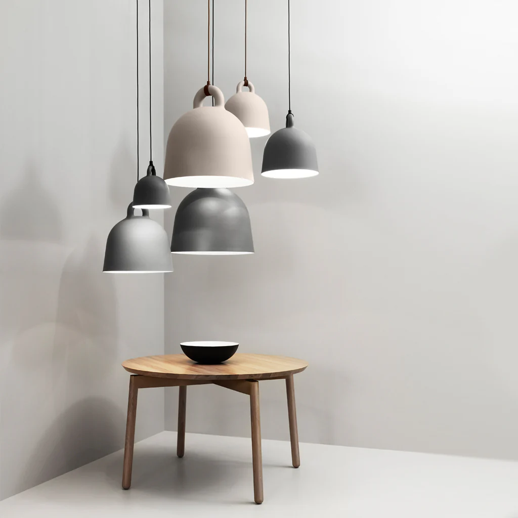 Normann Copenhagen Bell Pendant Grey Extra Small - Image 2
