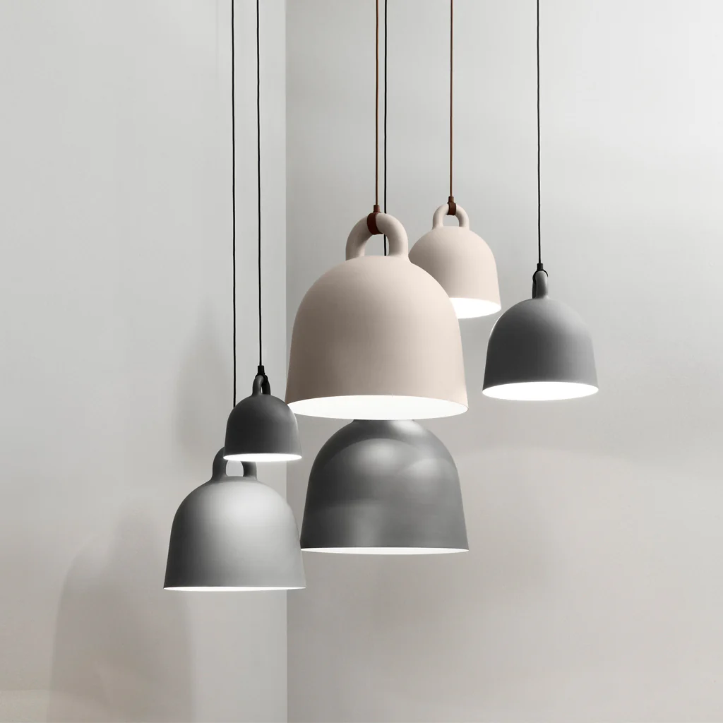 Normann Copenhagen Bell Pendant Grey Extra Small - Image 3