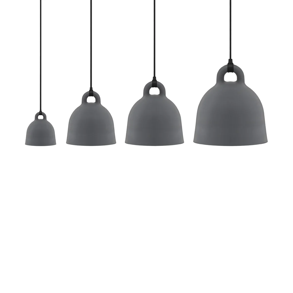 Normann Copenhagen Bell Pendant Grey Extra Small - Image 8