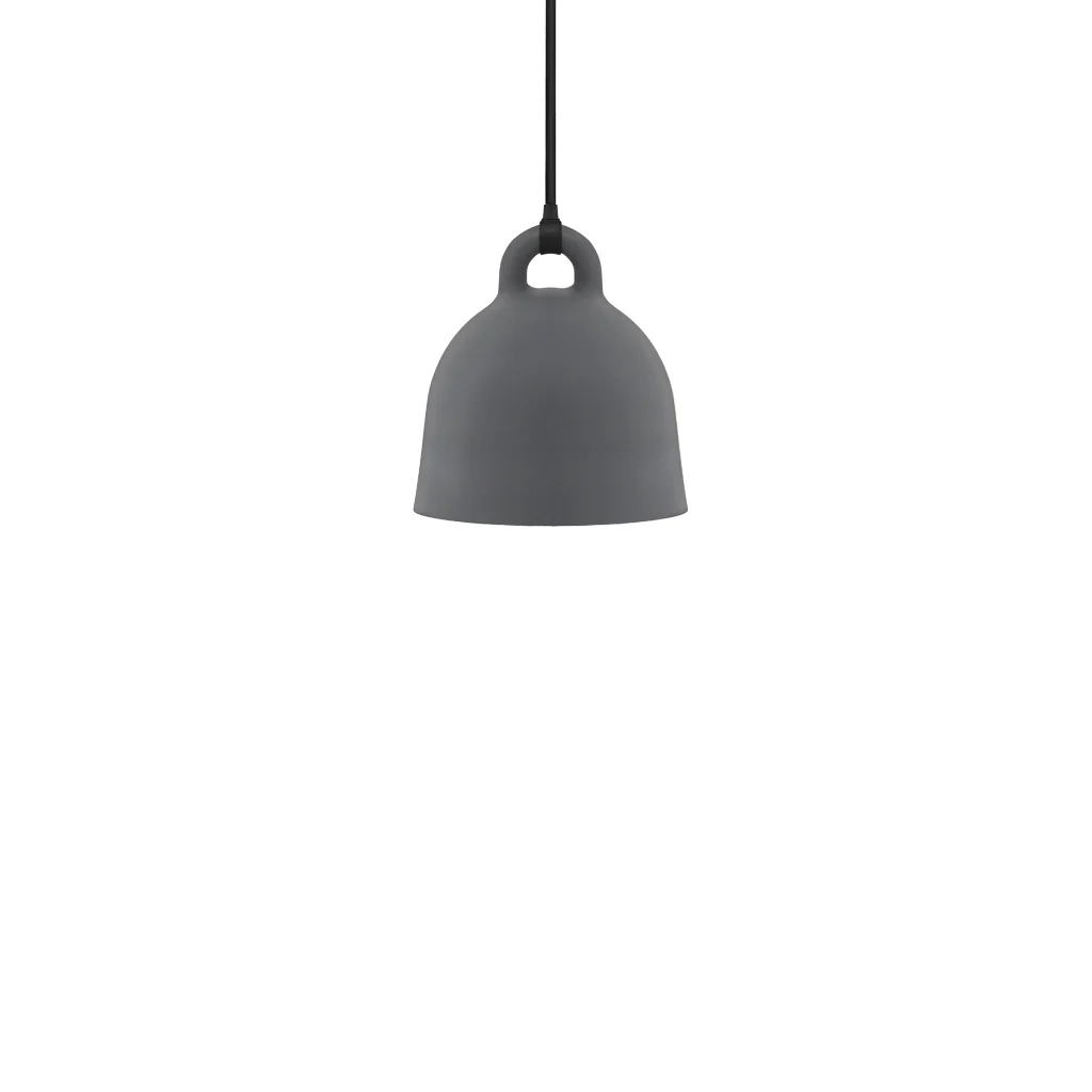 Normann Copenhagen Bell Pendant Grey Extra Small - Image 9
