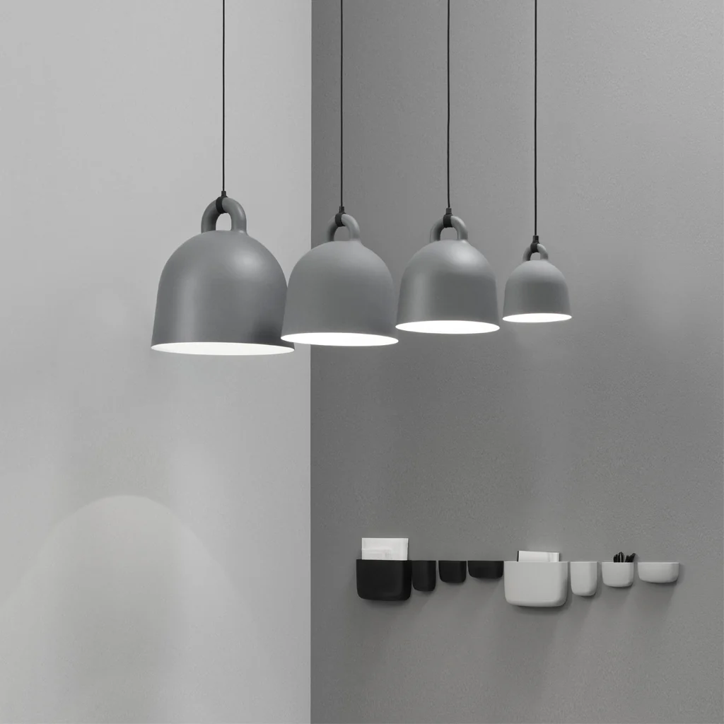 Normann Copenhagen Bell Pendant Grey Small - Image 2