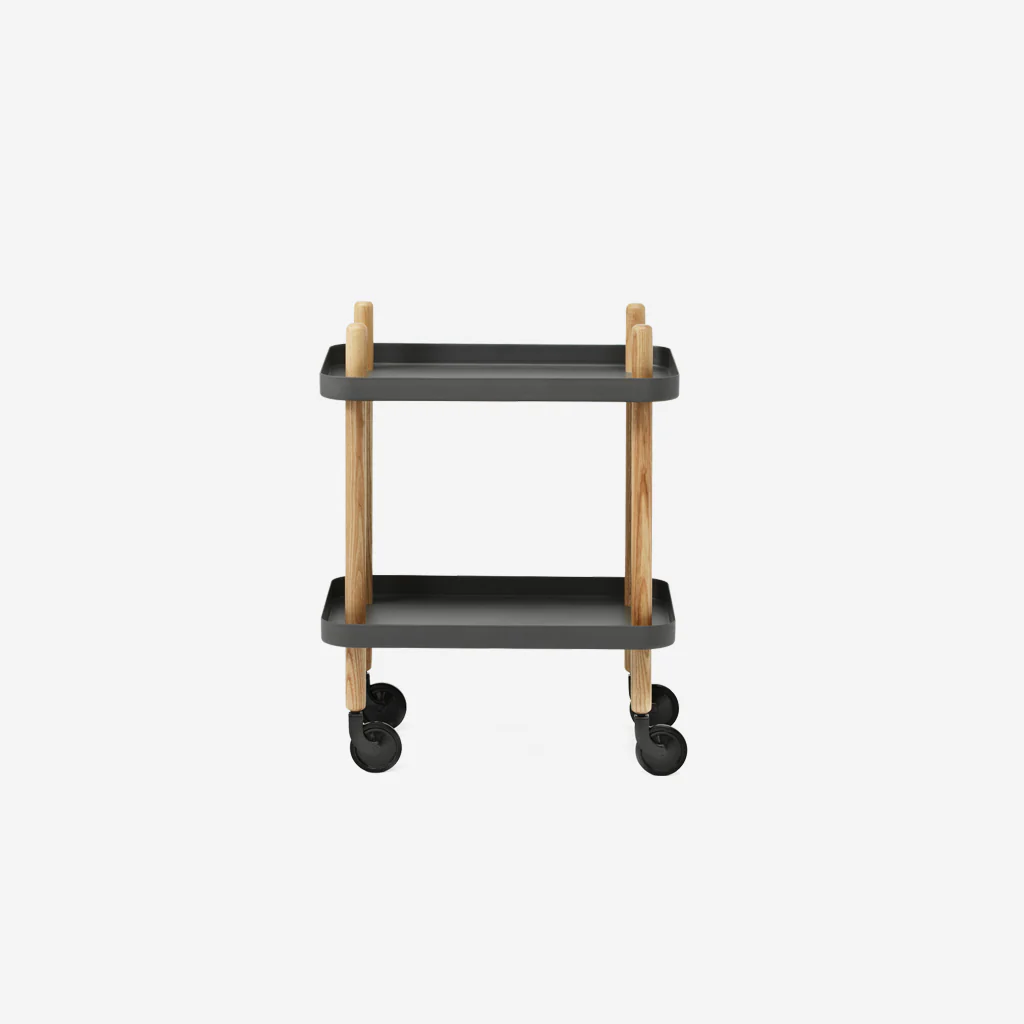 Normann Copenhagen Block Table Dark Grey Oak