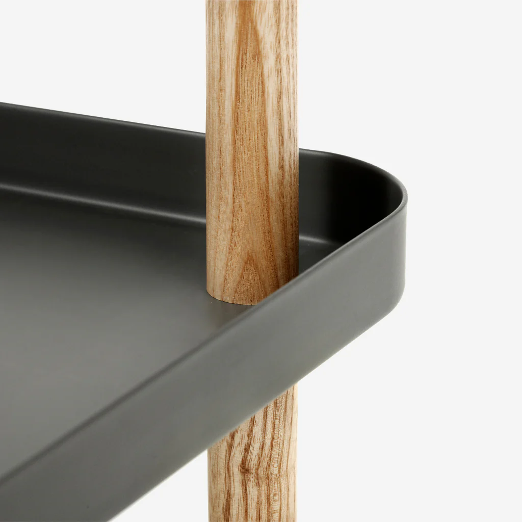 Normann Copenhagen Block Table Dark Grey Oak - Image 2