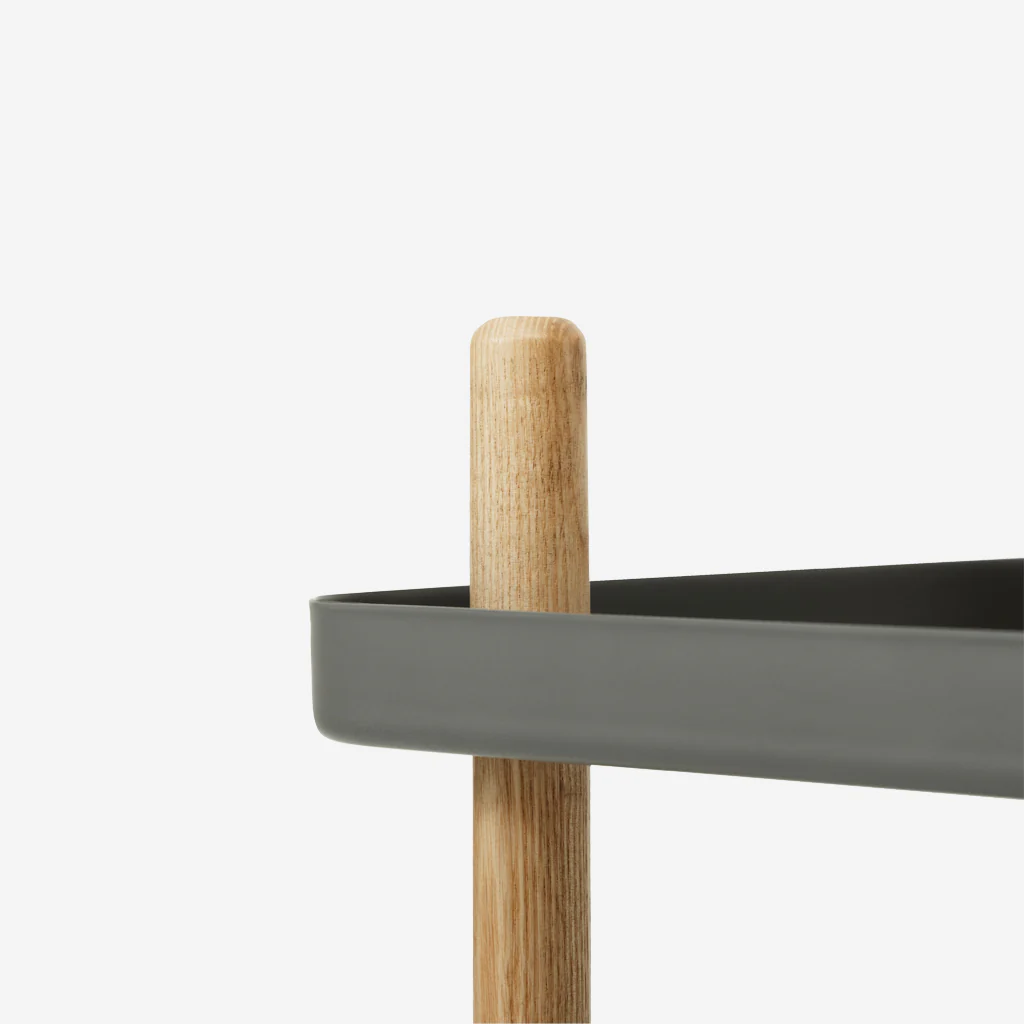 Normann Copenhagen Block Table Dark Grey Oak - Image 3