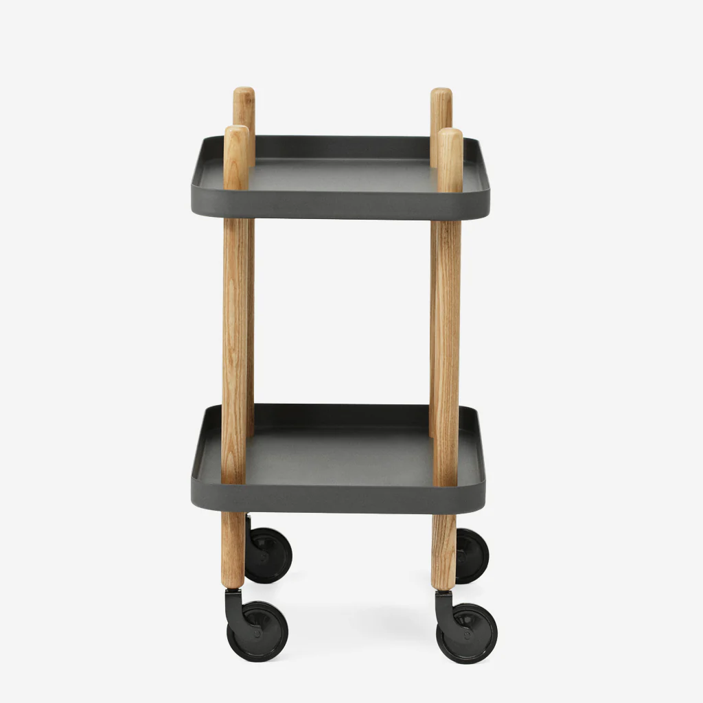 Normann Copenhagen Block Table Dark Grey Oak - Image 4
