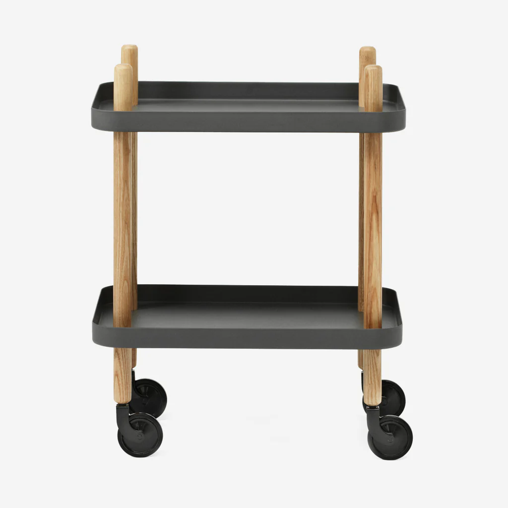 Normann Copenhagen Block Table Dark Grey Oak - Image 5